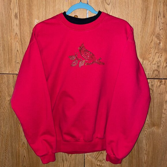 Top Stitch Tops - Vintage bird studded crewneck